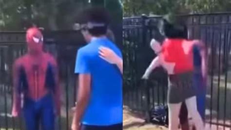 aydin spiderman|Community stands with bullied teen assaulted in park .